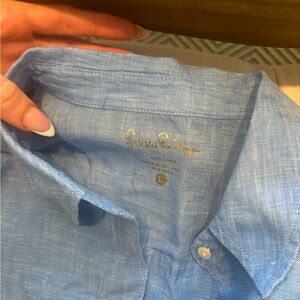 Lilly Pulitzer Sky Blue Button-Down Shirt